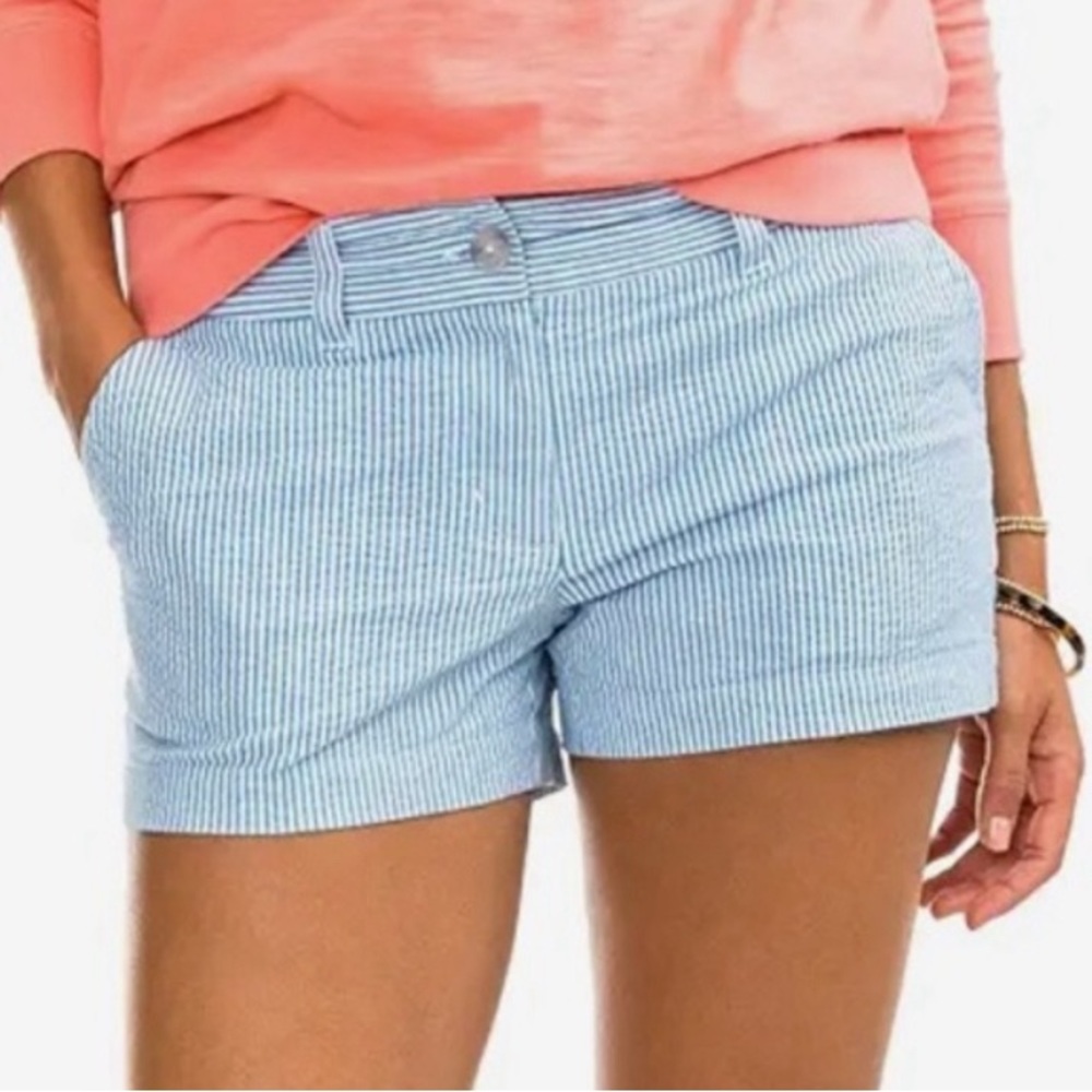 Southern Tide Leah Seersucker Shorts Sz 2